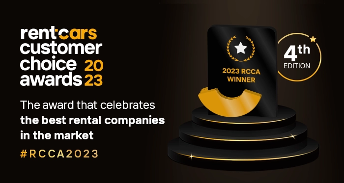 Rentcars Customer Choice Awards Banner for the 4th edition